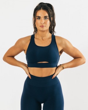 Sutiene Dama Alphalete Trinity Albastri | 201957-QLX