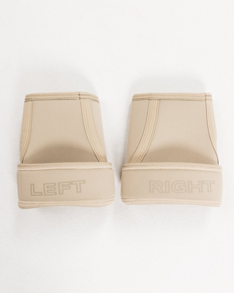 Alte Accesorii Barbati Alphalete Knee Sleeves Bej | 487503-BGQ