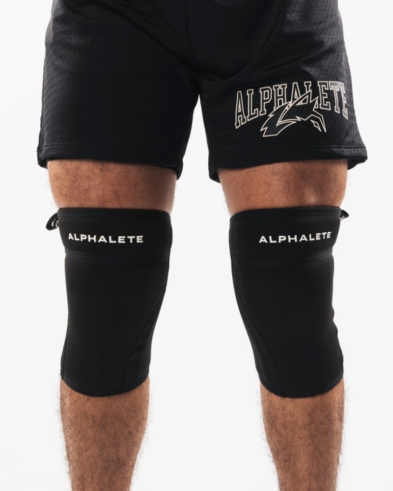 Alte Accesorii Dama Alphalete Knee Sleeves Negrii | 691750-HPR