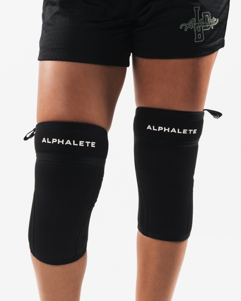 Alte Accesorii Dama Alphalete Knee Sleeves Negrii | 691750-HPR