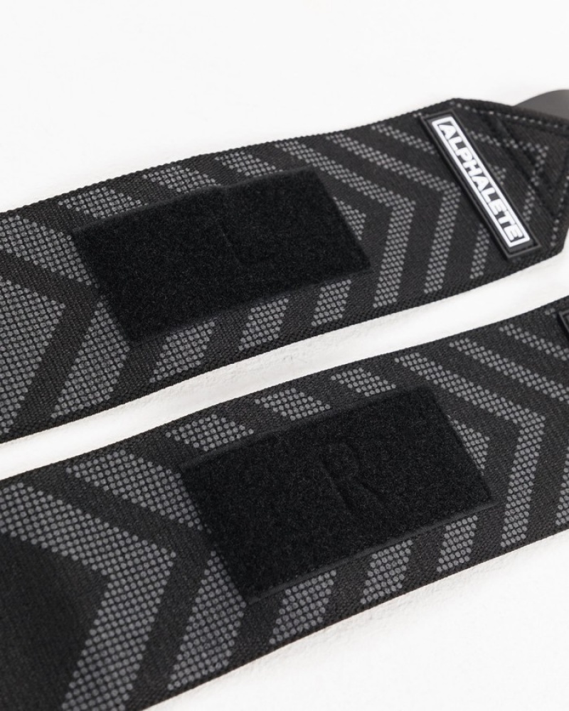 Alte Accesorii Dama Alphalete Wrist Wraps Negrii | 465780-JHM