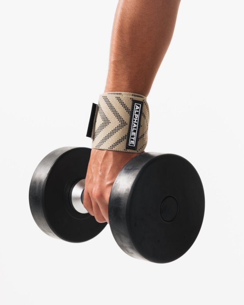 Alte Accesorii Dama Alphalete Wrist Wraps Bej | 238750-TPV