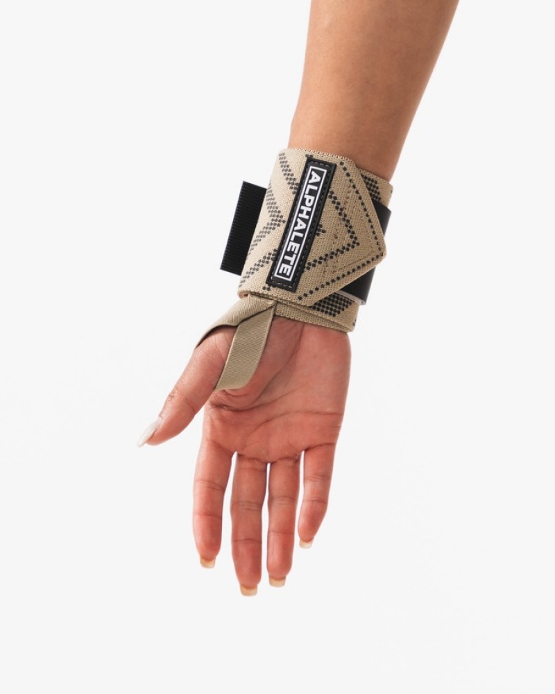 Alte Accesorii Dama Alphalete Wrist Wraps Bej | 238750-TPV