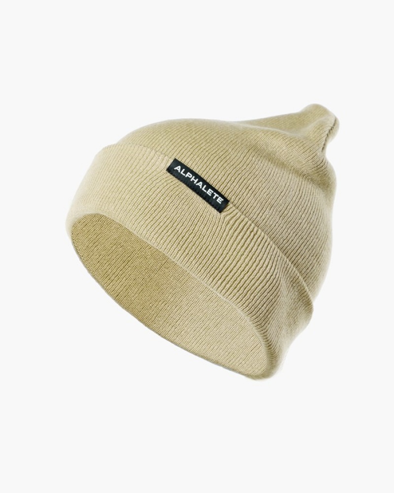 Caciuli Barbati Alphalete Essential Foldover Bej | 560324-CXS