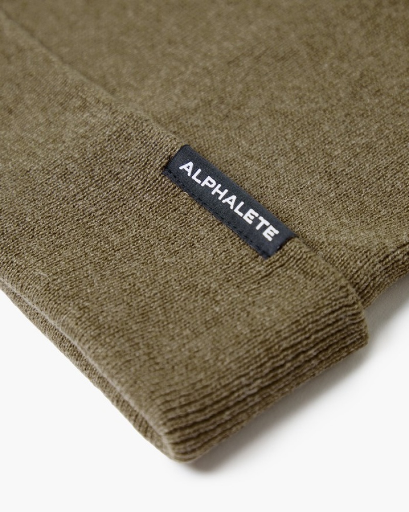 Caciuli Dama Alphalete Essential Foldover Maro Inchis | 486923-UHS
