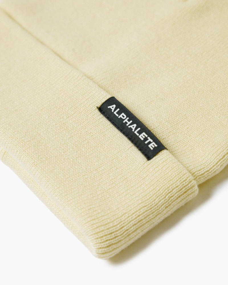 Caciuli Dama Alphalete Essential Foldover Albi | 310925-WJU