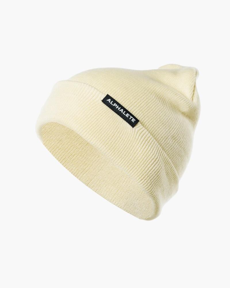 Caciuli Dama Alphalete Essential Foldover Albi | 310925-WJU