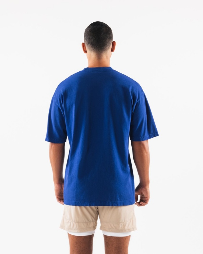 Camasa Barbati Alphalete AA Beach Albastru Regal Albastri | 459067-ZRI
