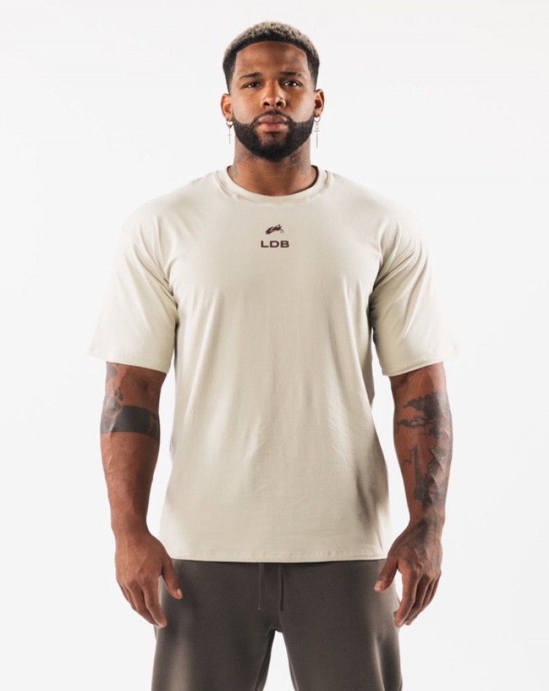 Camasa Barbati Alphalete Brushed Crest Albi | 162378-VUD