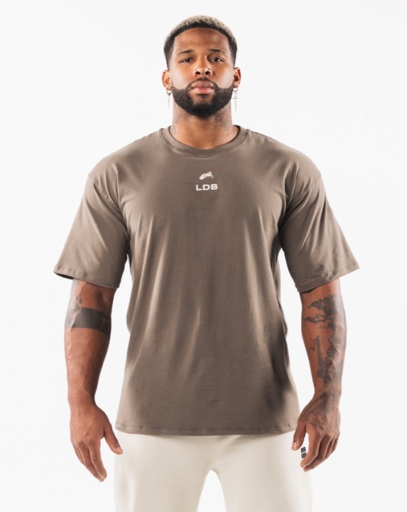 Camasa Barbati Alphalete Brushed Crest Gri Maro | 649025-SPH