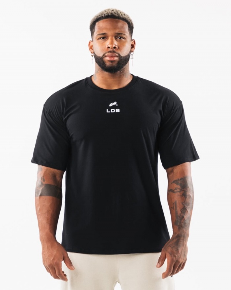 Camasa Barbati Alphalete Brushed Crest Negrii | 490568-IPJ