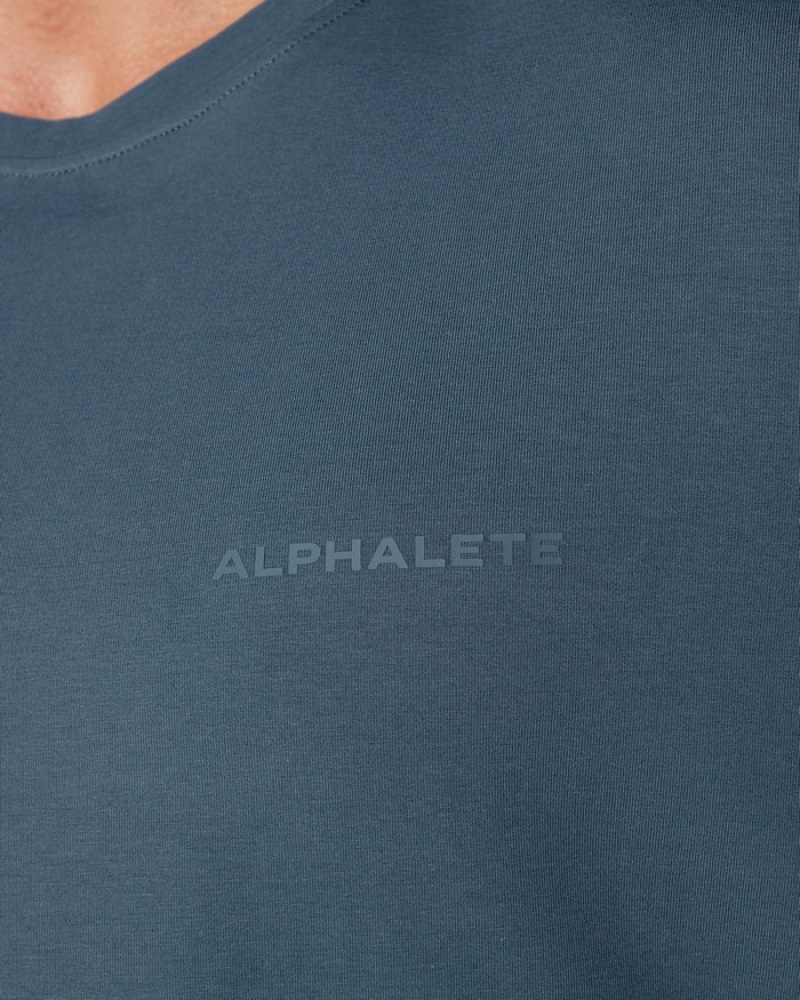 Camasa Barbati Alphalete Clasici Albastri | 538416-LNO