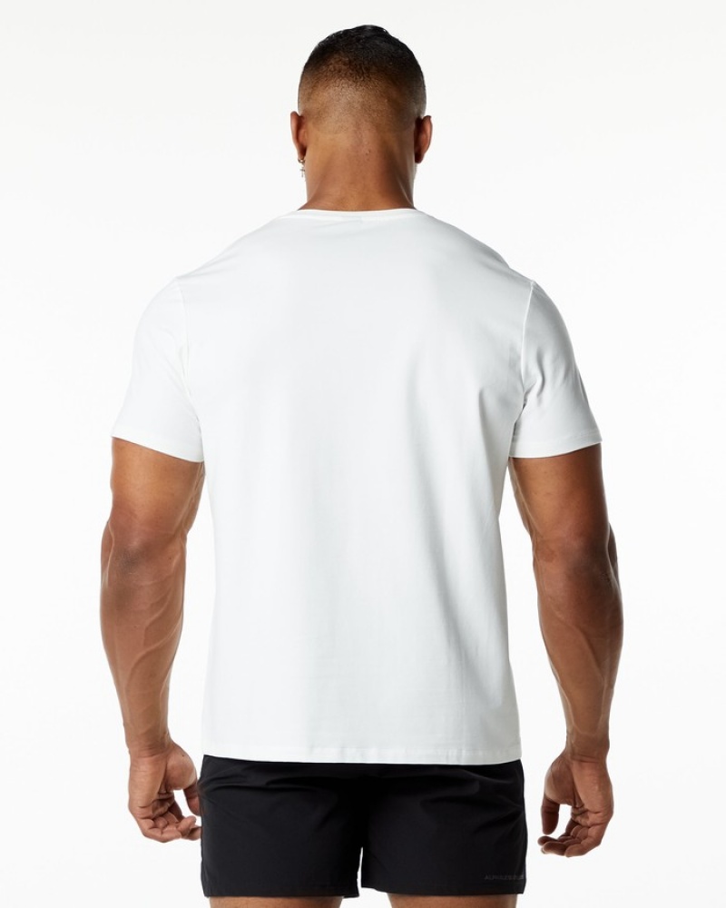 Camasa Barbati Alphalete Clasici Albi | 697254-WNQ