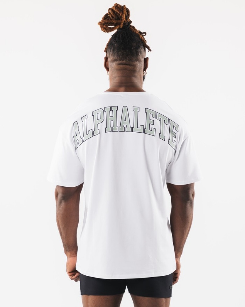 Camasa Barbati Alphalete Collegiate Albi | 357469-KJH