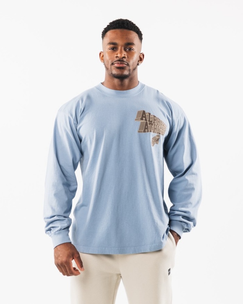 Camasa Barbati Alphalete Dimensional Albastri | 638751-SHR