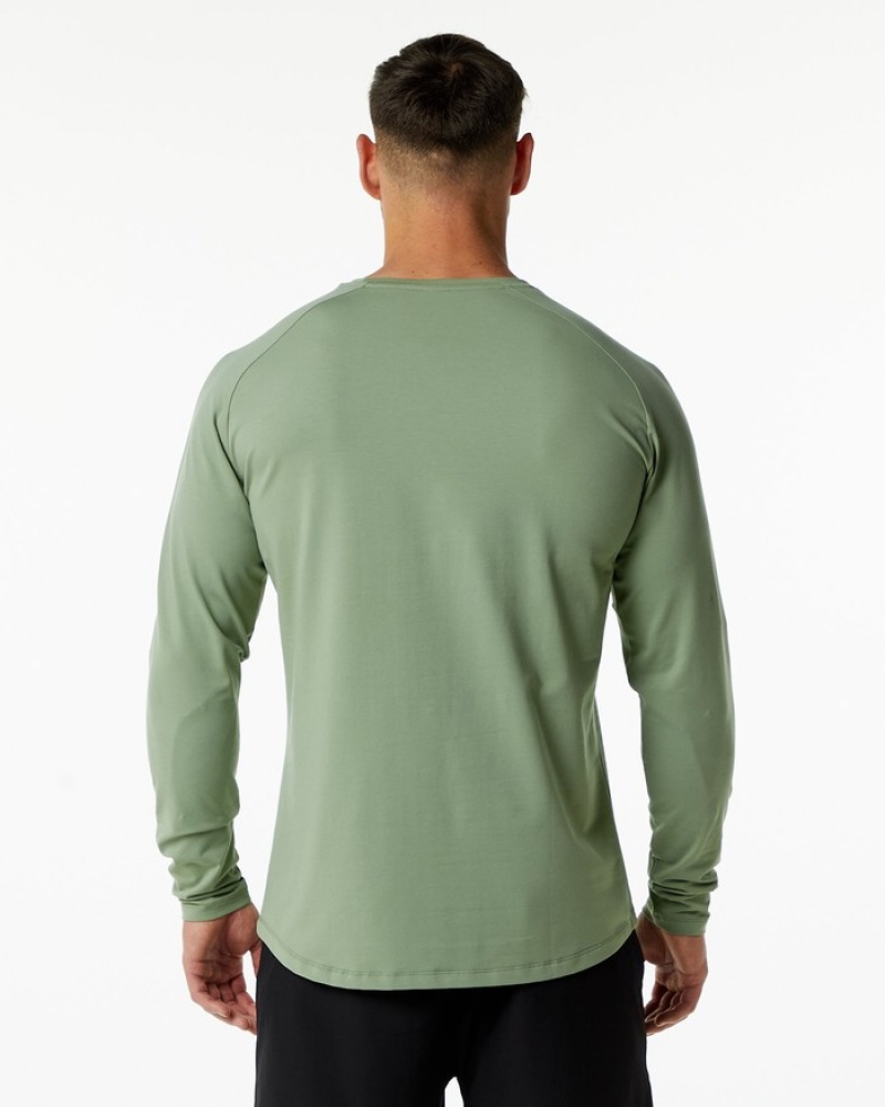 Camasa Barbati Alphalete Dynasty LS Masline Verzi | 481965-OTJ