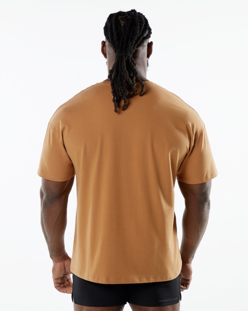 Camasa Barbati Alphalete Emblem Rosii | 120457-OTA