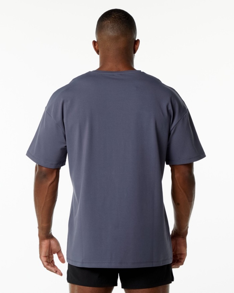 Camasa Barbati Alphalete Emblem Violet | 819470-TKS