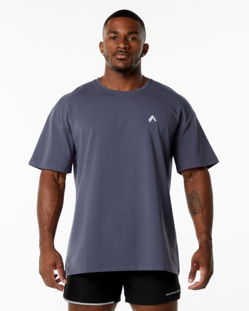 Camasa Barbati Alphalete Emblem Violet | 819470-TKS
