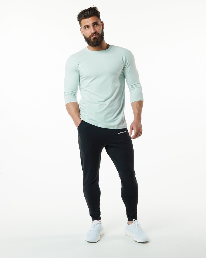 Camasa Barbati Alphalete Evo 3/4 Sleeve Albastri | 579283-CNF