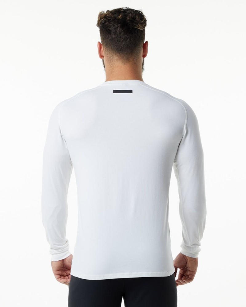 Camasa Barbati Alphalete Evo Epaulette Albi | 689245-EVT