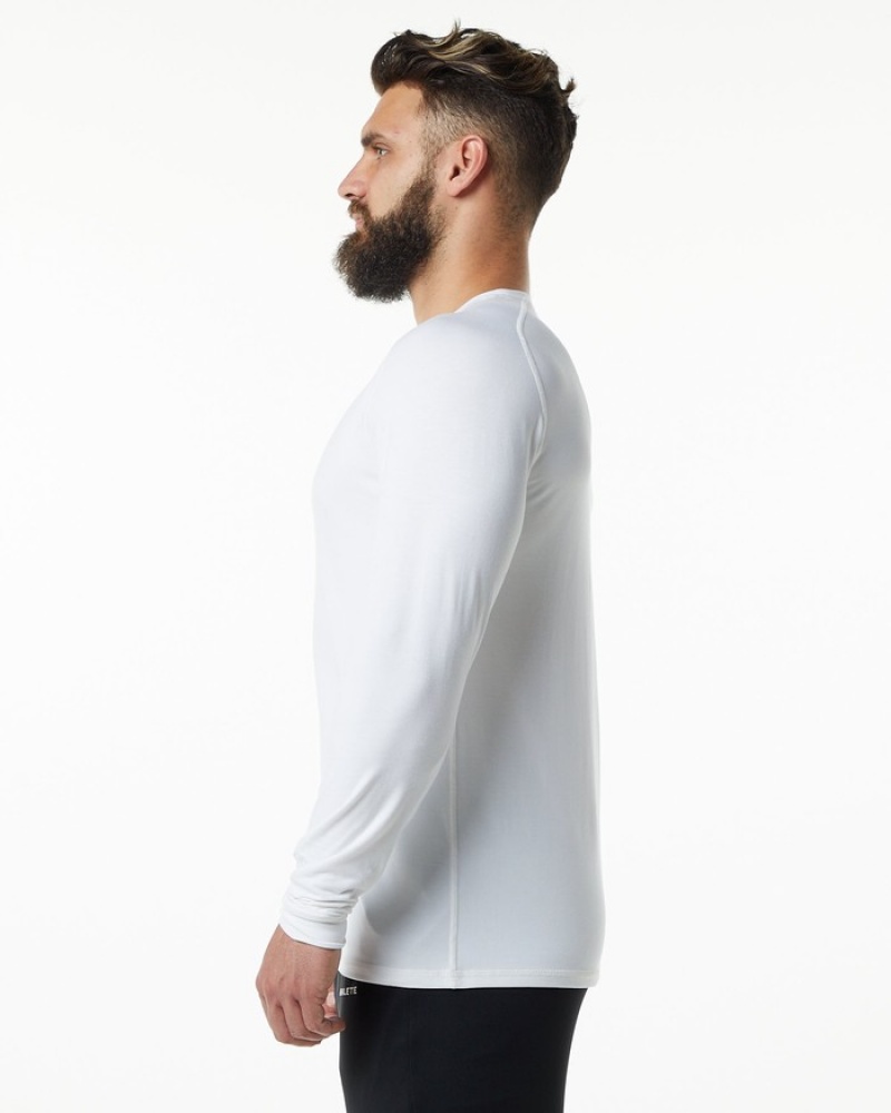 Camasa Barbati Alphalete Evo Epaulette Albi | 689245-EVT