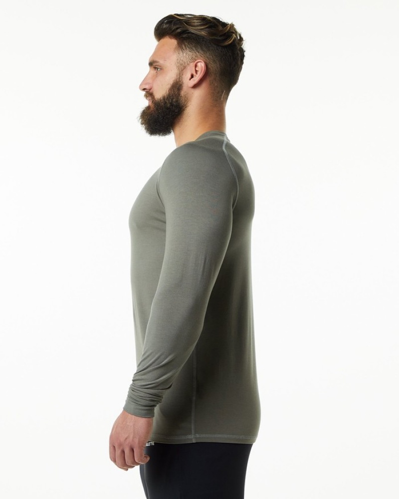 Camasa Barbati Alphalete Evo Epaulette Gri | 230694-DFK