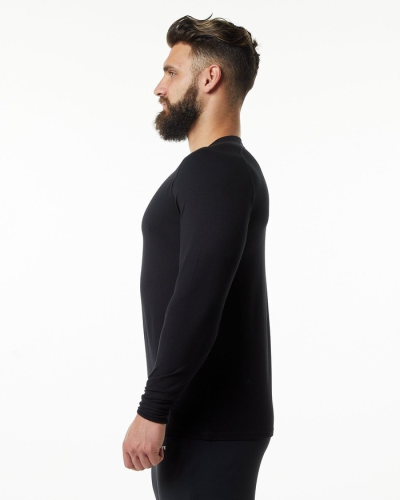 Camasa Barbati Alphalete Evo Epaulette Negrii | 673519-RKD