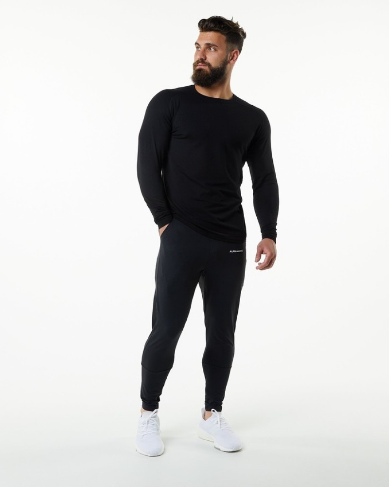 Camasa Barbati Alphalete Evo Epaulette Negrii | 673519-RKD