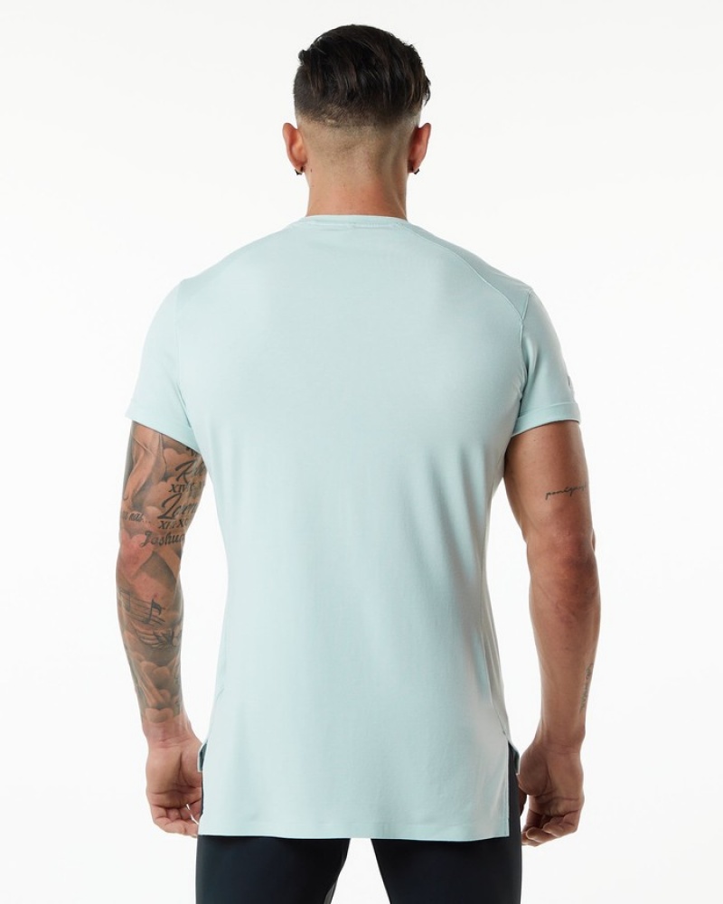 Camasa Barbati Alphalete Evo Pocket Albastri | 608341-EOS