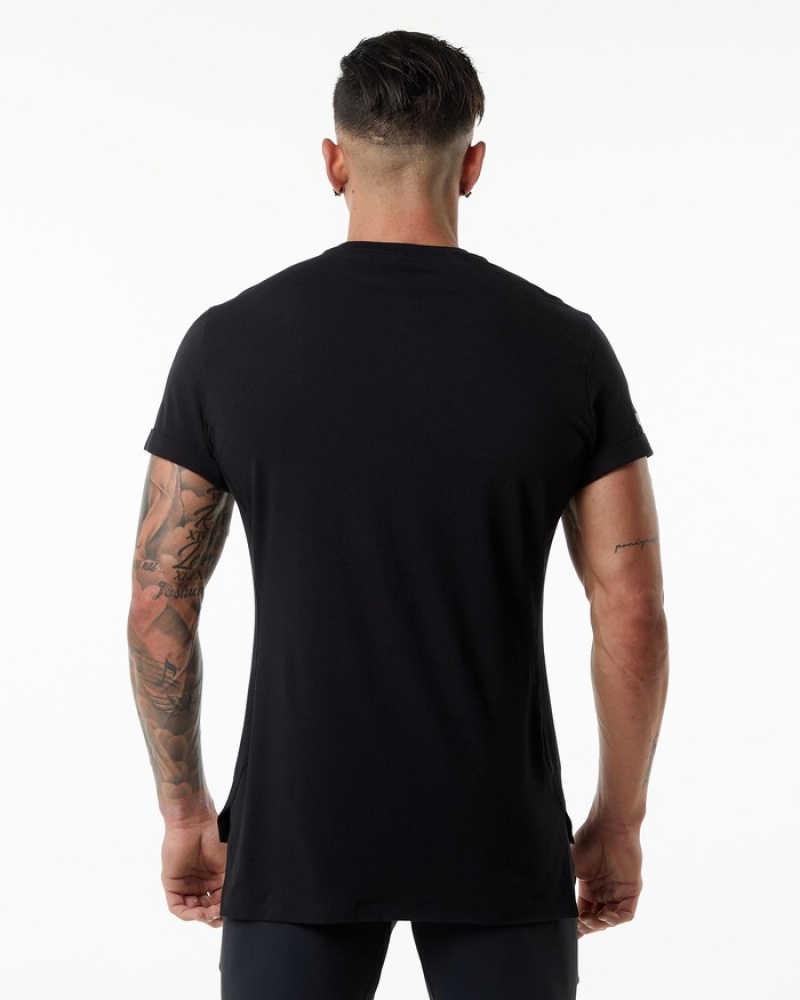 Camasa Barbati Alphalete Evo Pocket Negrii | 231806-ISG