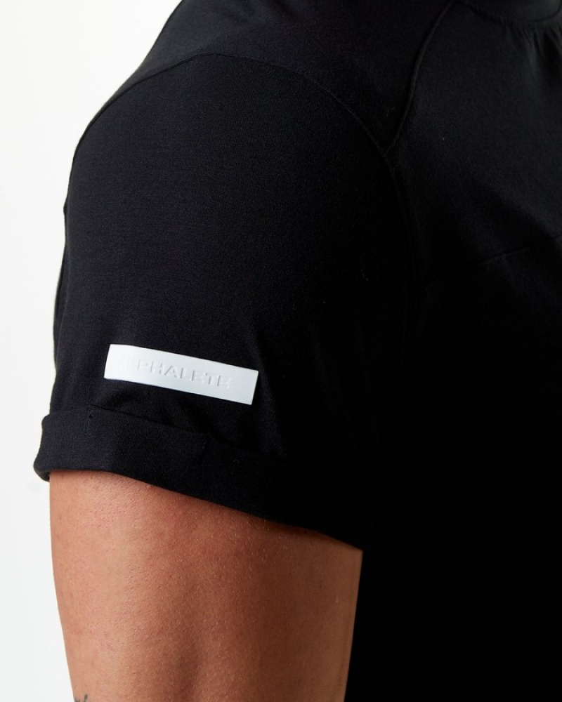 Camasa Barbati Alphalete Evo Pocket Negrii | 231806-ISG