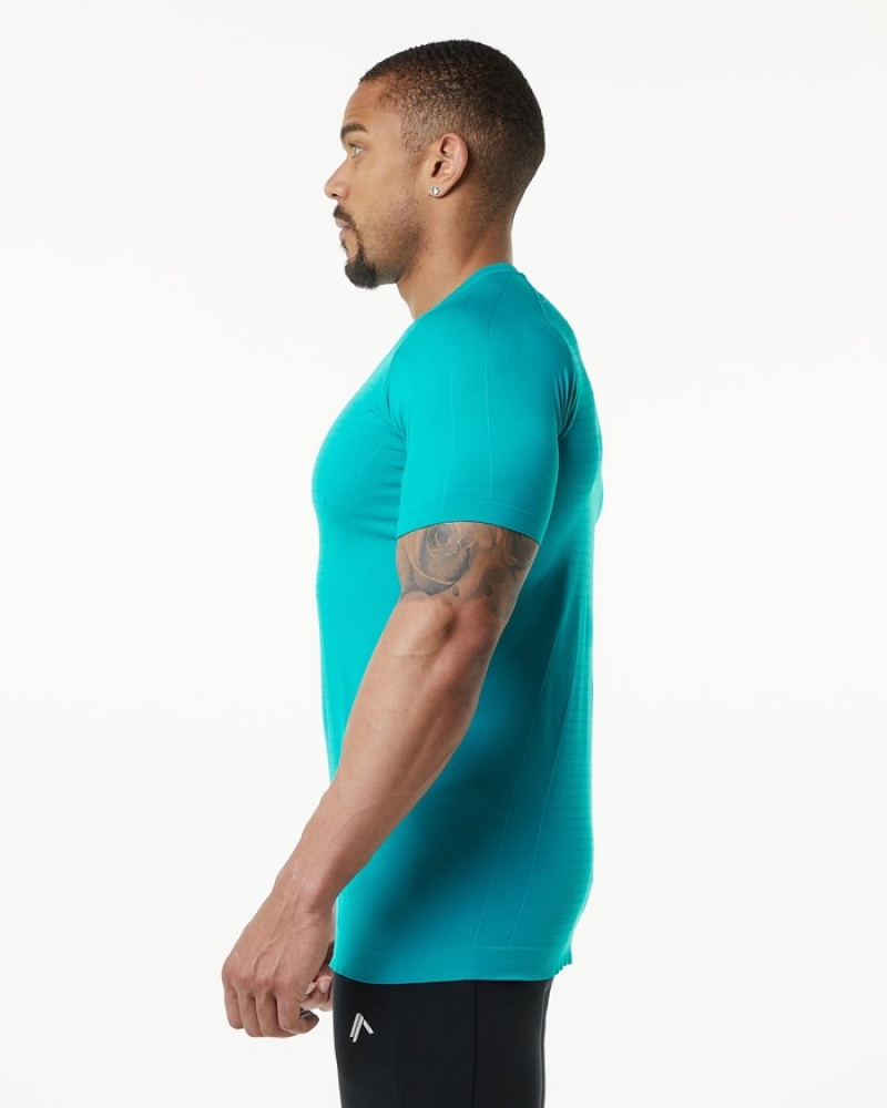 Camasa Barbati Alphalete Hero Albastri | 034751-WQG