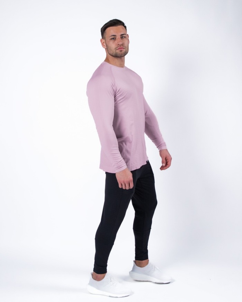 Camasa Barbati Alphalete Hero Long Sleeve Roz | 274869-THL