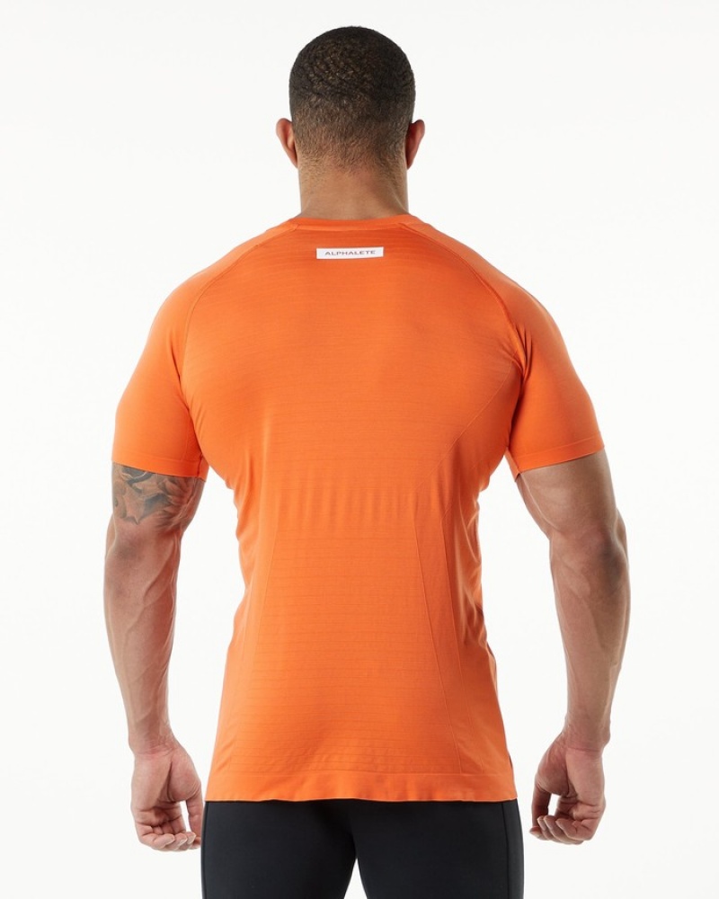Camasa Barbati Alphalete Hero Portocalii | 591826-MDL
