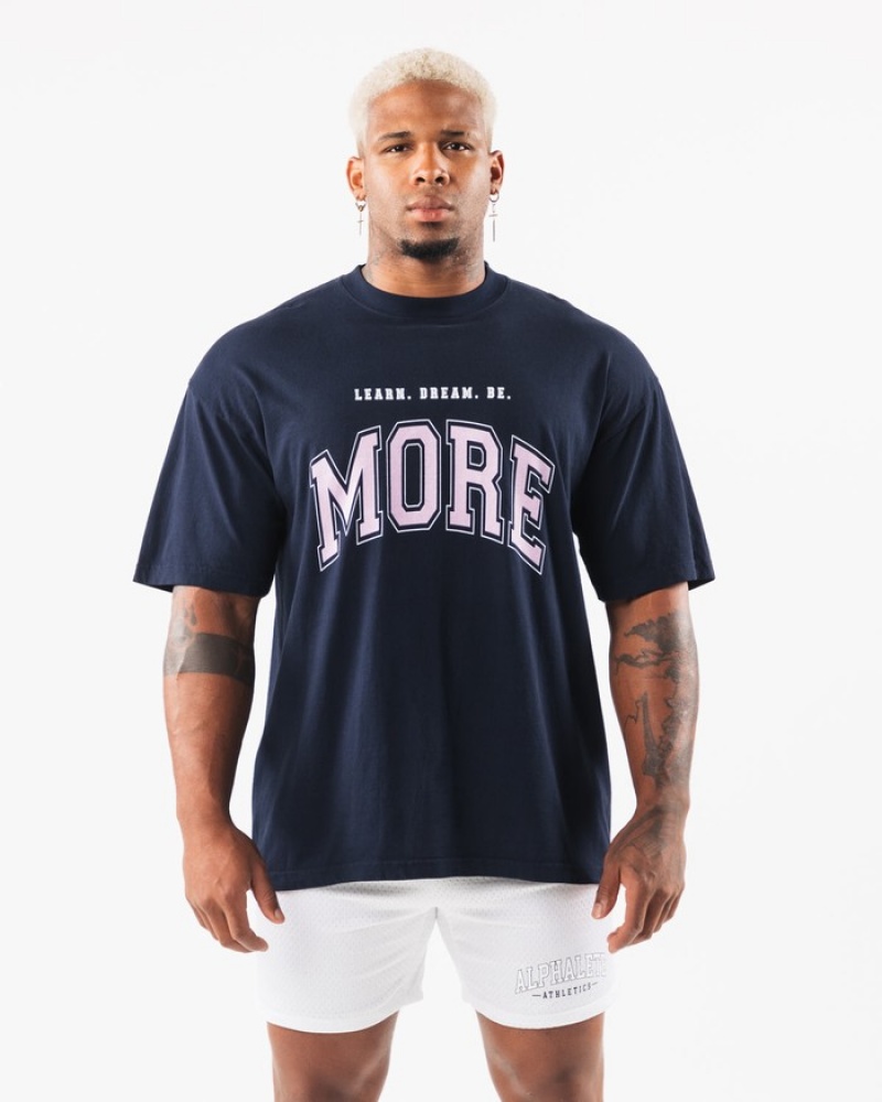 Camasa Barbati Alphalete LDB More Bleumarin Roz | 638072-KJS