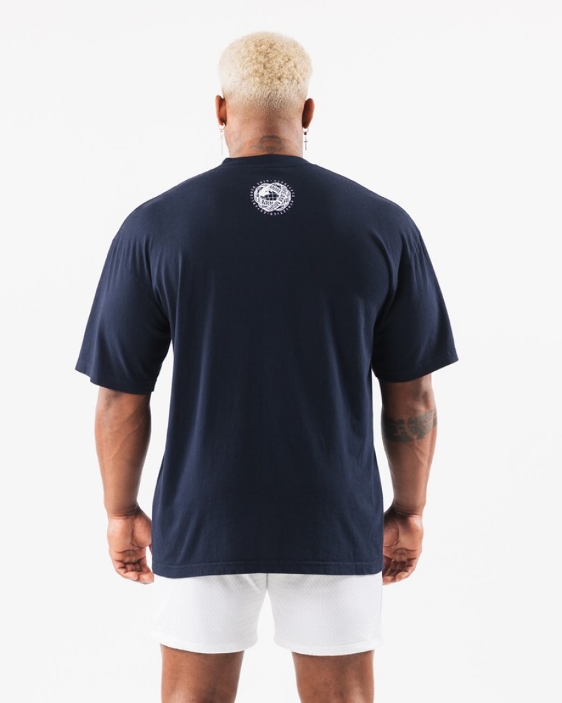 Camasa Barbati Alphalete LDB More Bleumarin Roz | 638072-KJS