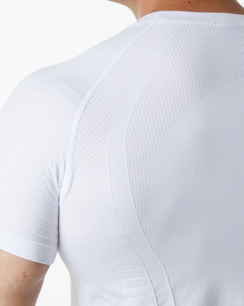 Camasa Barbati Alphalete Ozone Albi | 276801-BZS