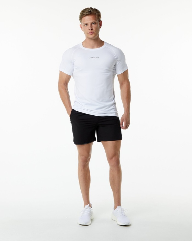 Camasa Barbati Alphalete Ozone Albi | 276801-BZS