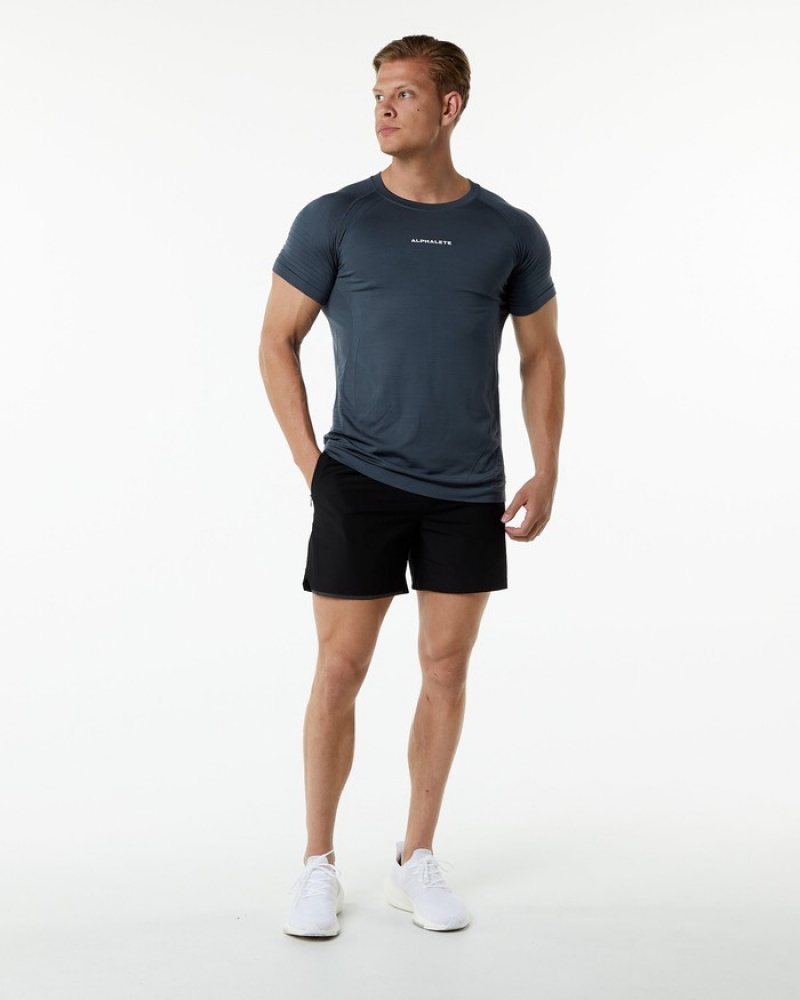 Camasa Barbati Alphalete Ozone Gri Inchis | 720689-RWZ
