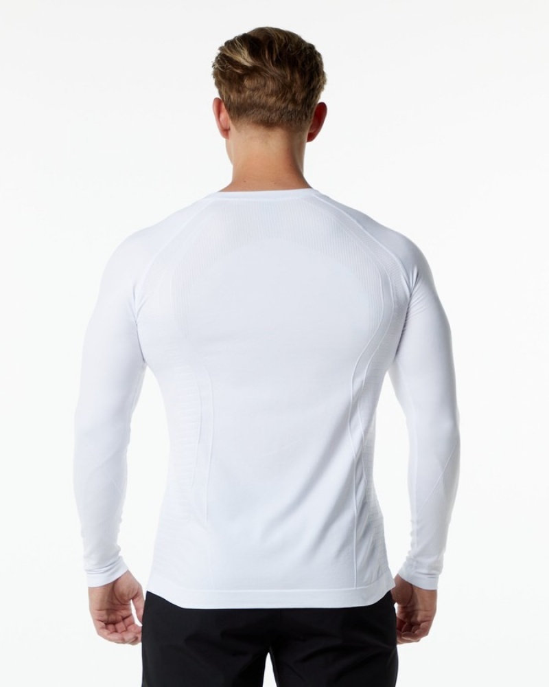 Camasa Barbati Alphalete Ozone LS Albi | 095716-AKR