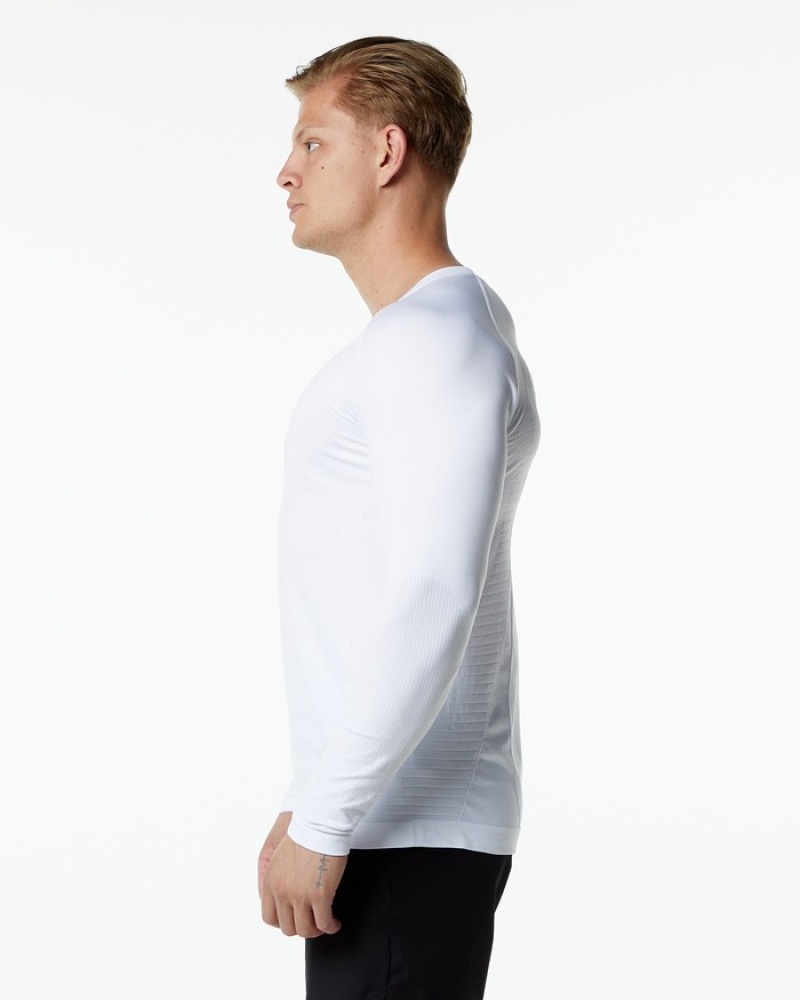 Camasa Barbati Alphalete Ozone LS Albi | 095716-AKR
