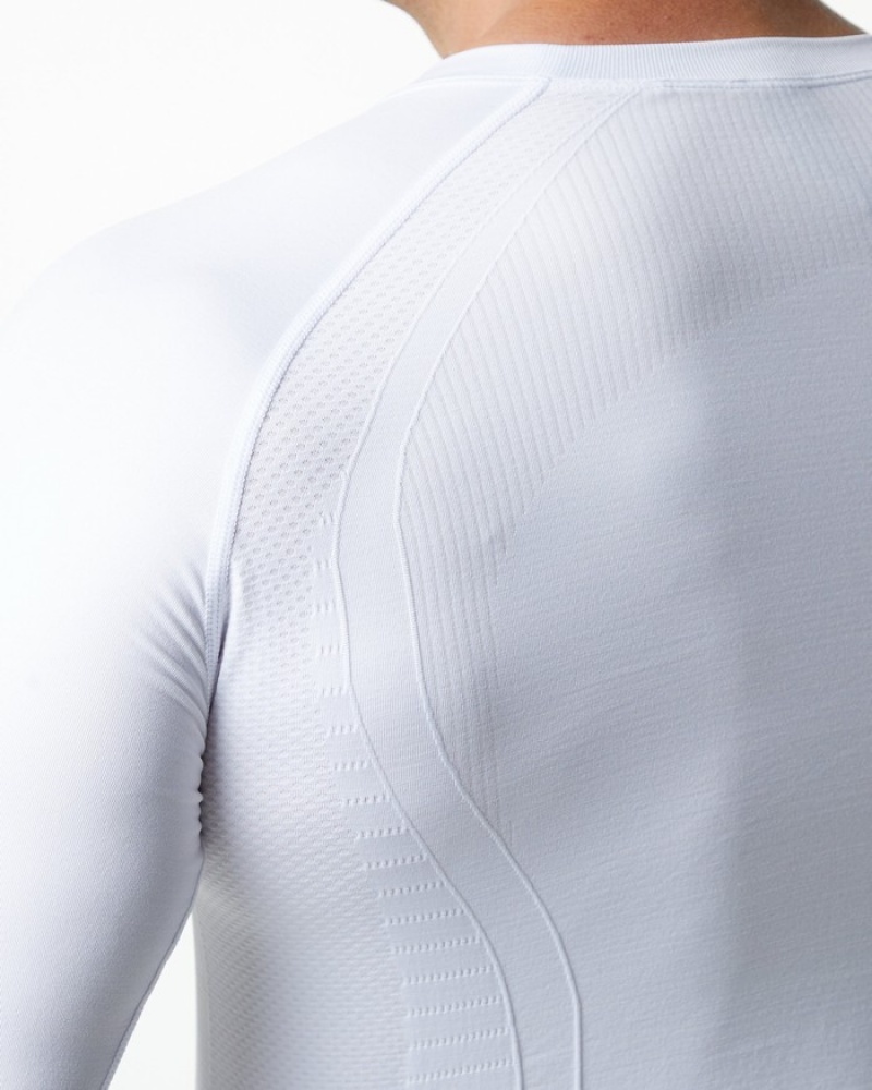 Camasa Barbati Alphalete Ozone LS Albi | 095716-AKR