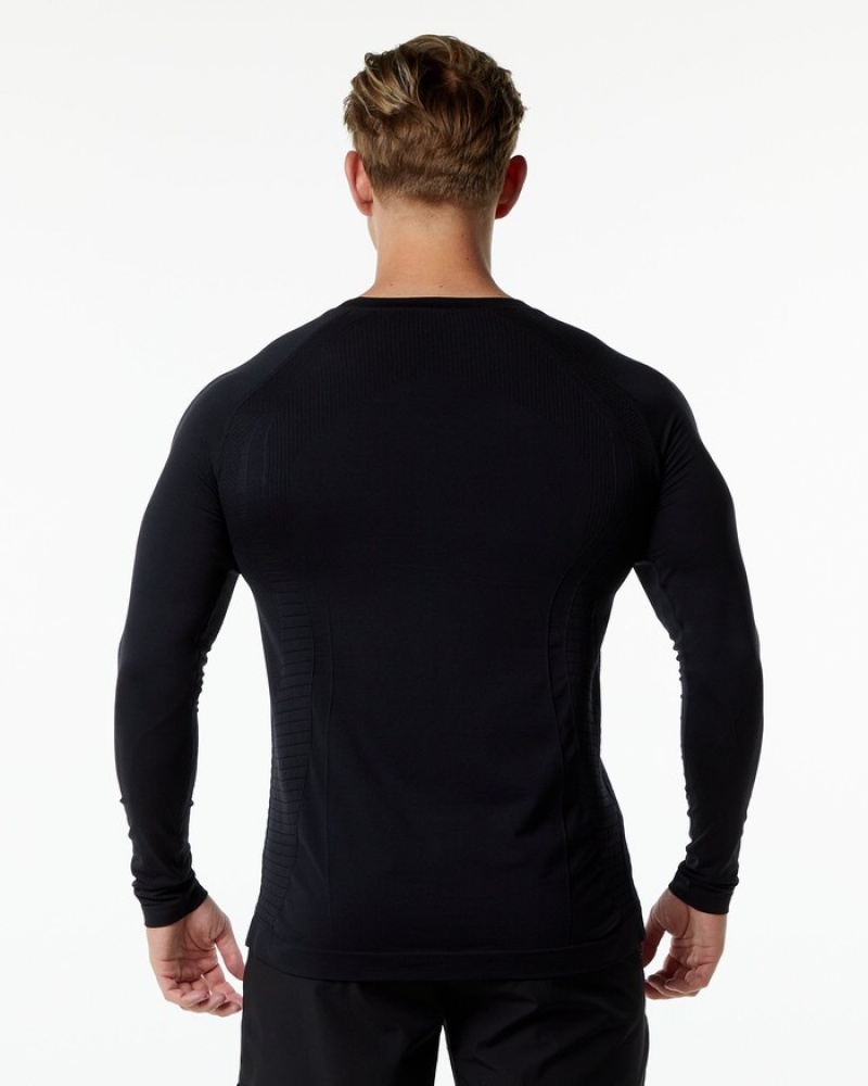Camasa Barbati Alphalete Ozone LS Negrii | 843056-PTU