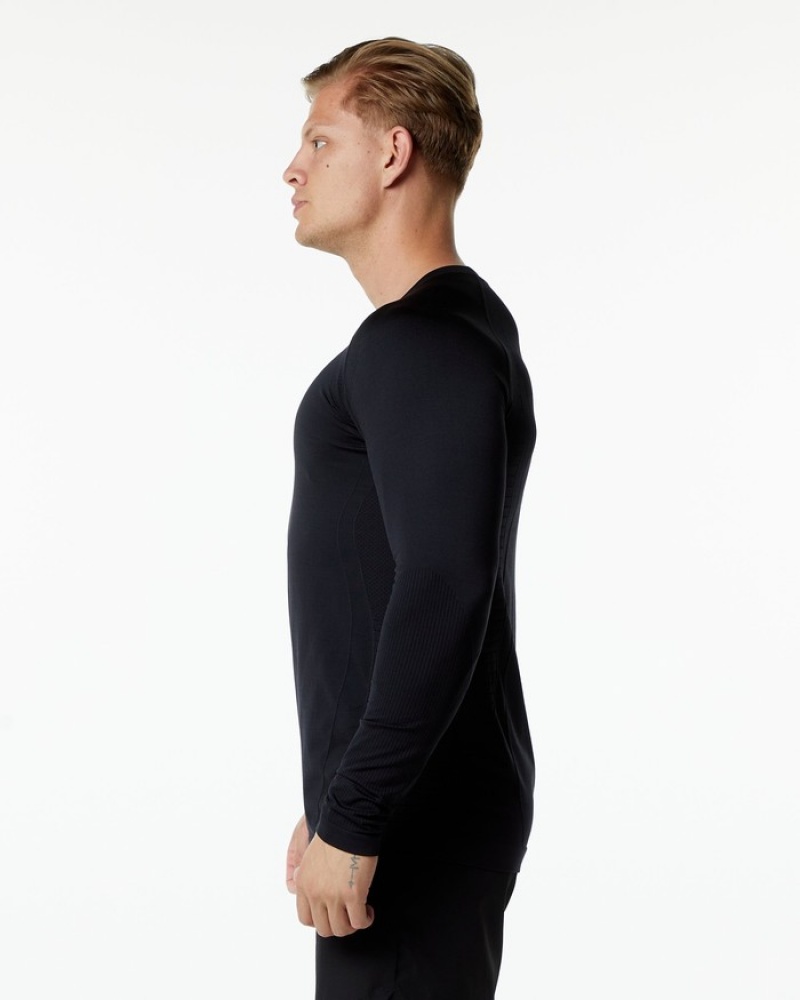 Camasa Barbati Alphalete Ozone LS Negrii | 843056-PTU