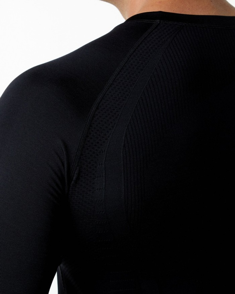 Camasa Barbati Alphalete Ozone LS Negrii | 843056-PTU