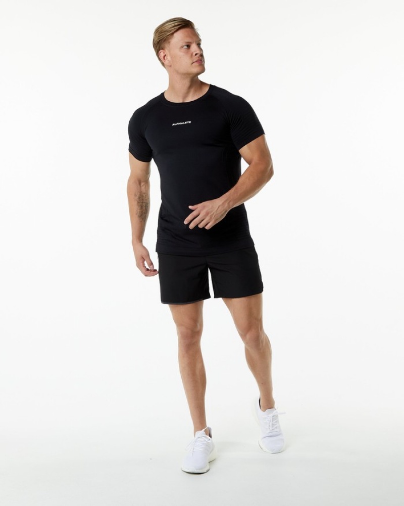 Camasa Barbati Alphalete Ozone Negrii | 098635-HJN