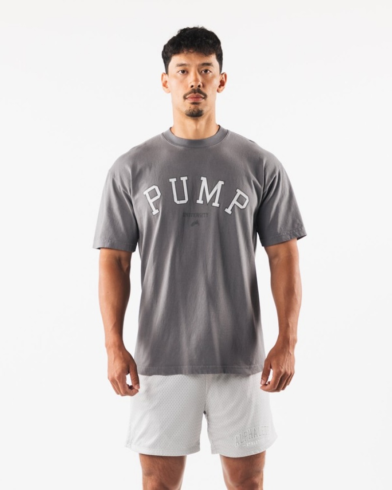 Camasa Barbati Alphalete Pump University Gri | 685493-LRK