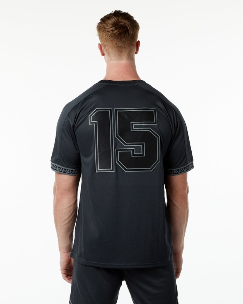 Camasa Barbati Alphalete Varsity NFL Jersey Negrii | 635827-NKL