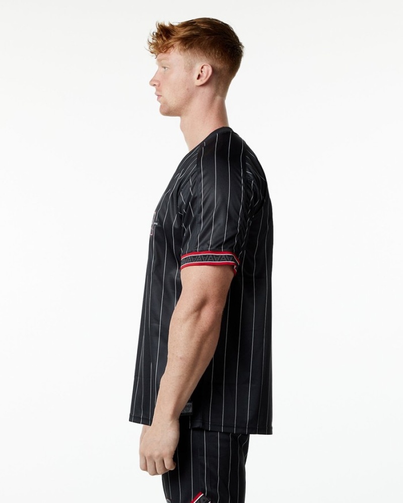 Camasa Barbati Alphalete Varsity NFL Jersey Negrii | 142935-TMA